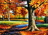 Leonid Afremov BRISTOL FALL painting